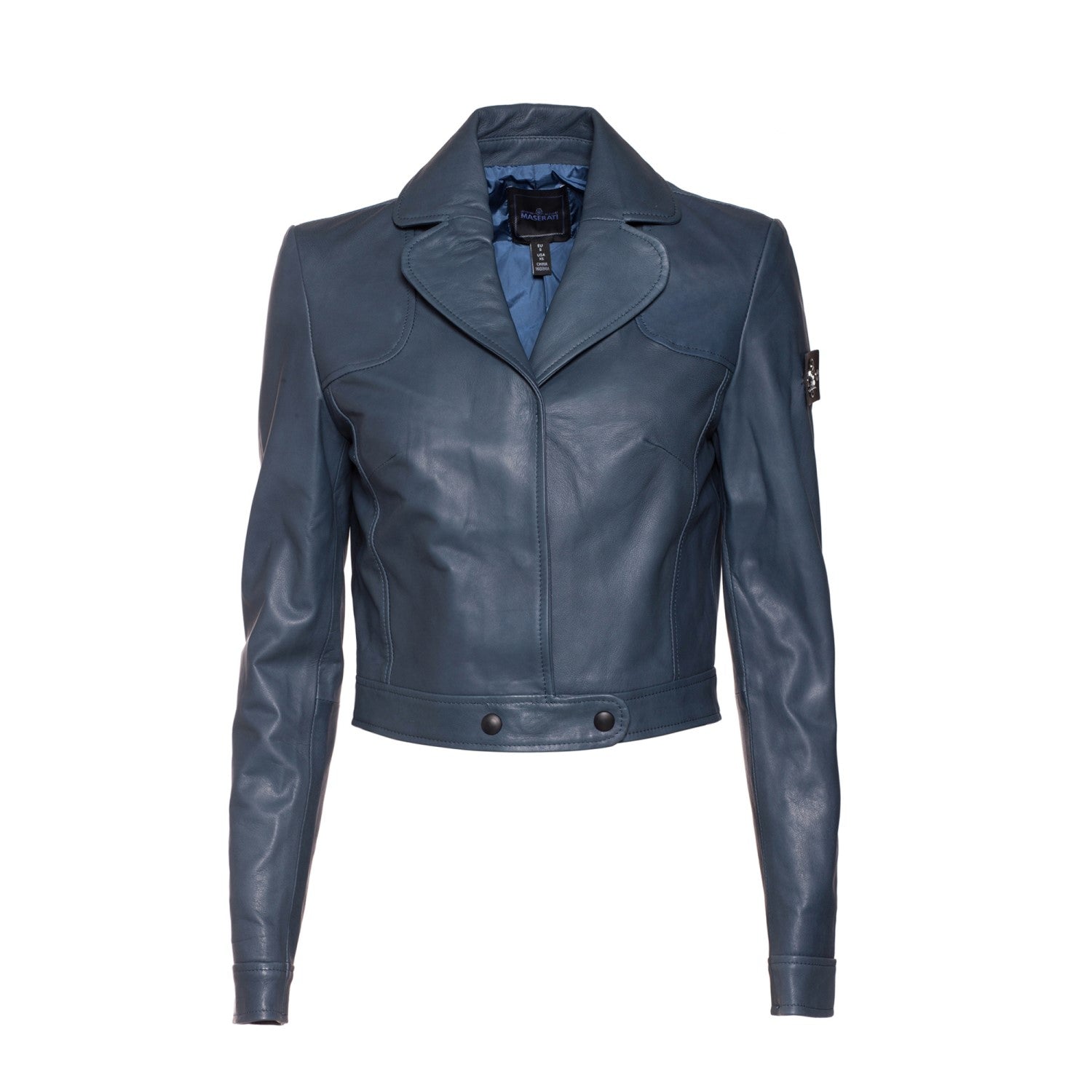 Powder Blue Women\'s – Leather Maseratistore Jacket