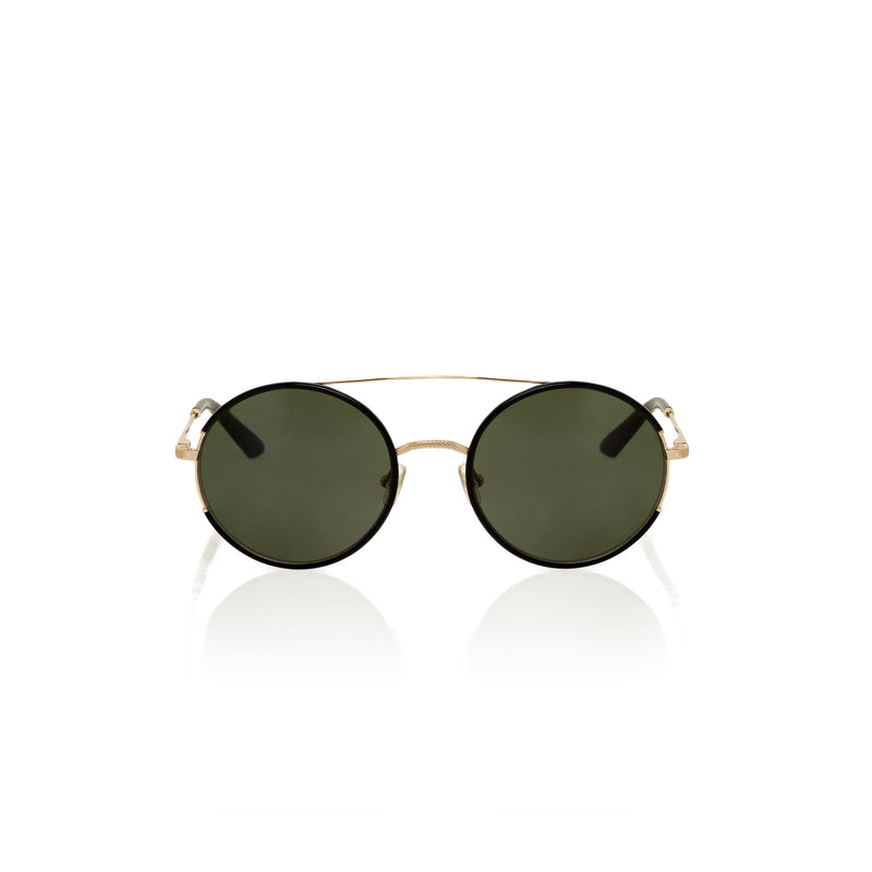 Irie Black Sunglasses with Green Lens | Bomber Eyewear