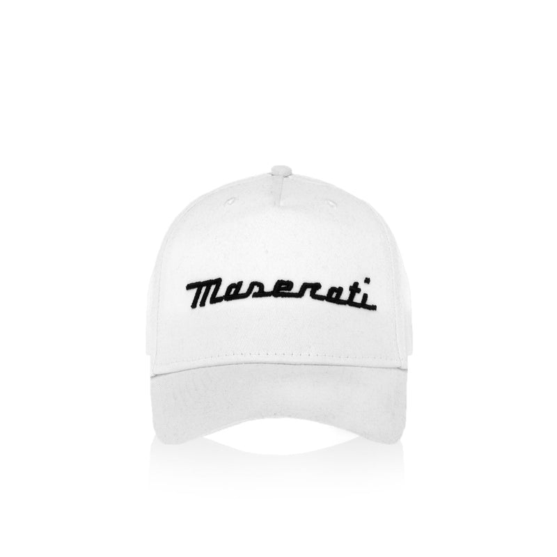 Maserati Script White Cap