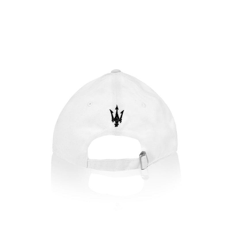 Maserati Script White Cap