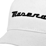 Maserati Script White Cap